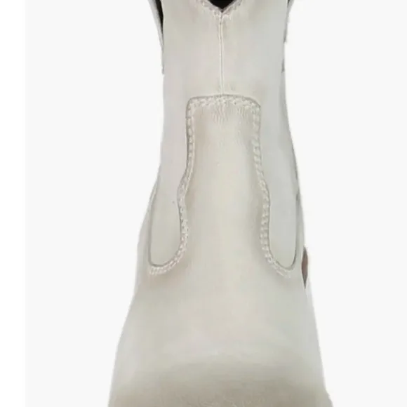 diba true outta town offwhite nubuck Western bootie Leather Block Heel  … 6.5
