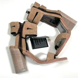 DIESEL Heels Sandals Size 37 US 7 Tan Block heel​