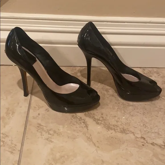Dior Black Miss Patent Leather Pumps US 6.5