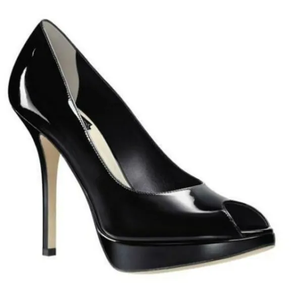 Dior Black Miss Patent Leather Pumps US 6.5