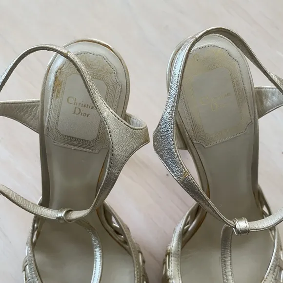 Dior Gold Heel sandals