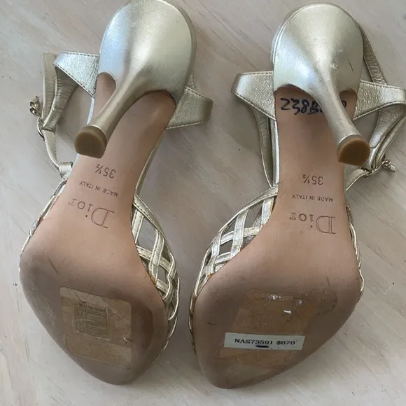 Dior Gold Heel sandals