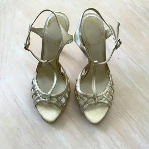 Dior Gold Heel sandals
