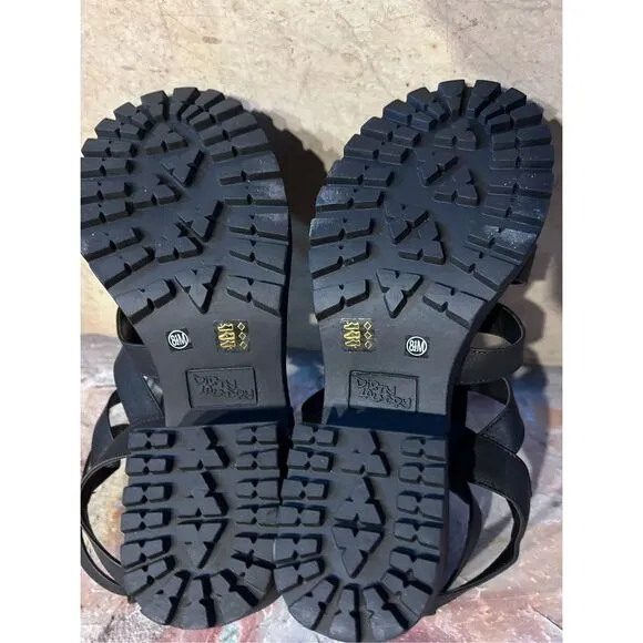 Dirty Laundry Dual Strap Platform Wedge Sandals Shoes Women’s Size 8.5