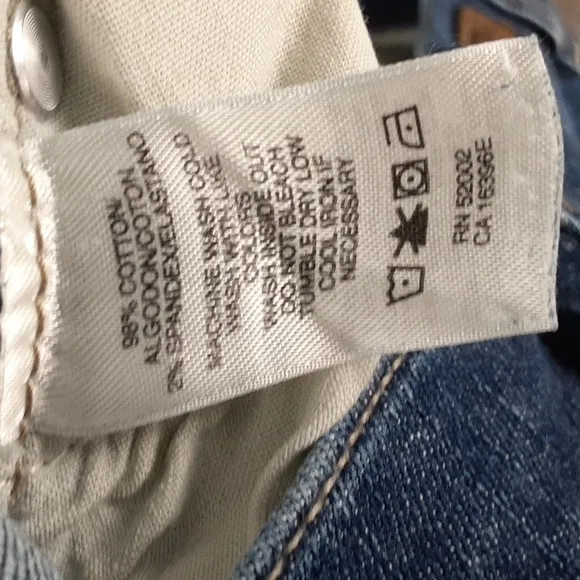 DKNY Cropped Cuffed Low Rise Jeans