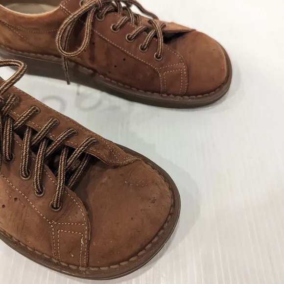 DOC MARTENS 8A58 brown leather oxford creepers loafers
