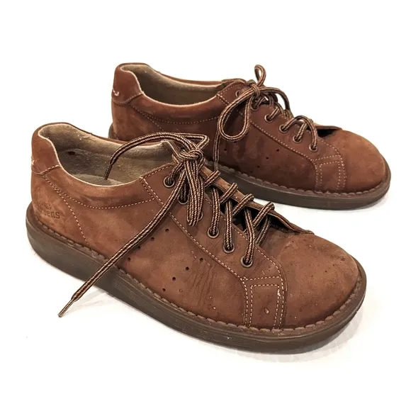 DOC MARTENS 8A58 brown leather oxford creepers loafers