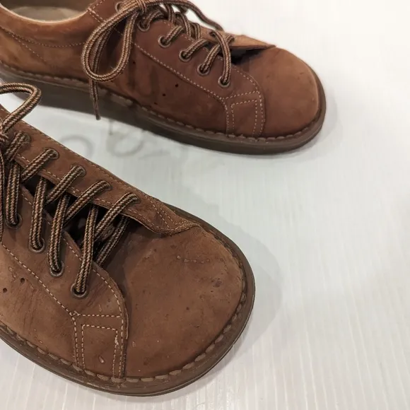 DOC MARTENS 8A58 brown leather oxford creepers loafers