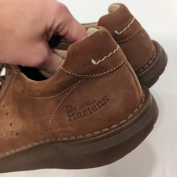 DOC MARTENS 8A58 brown leather oxford creepers loafers