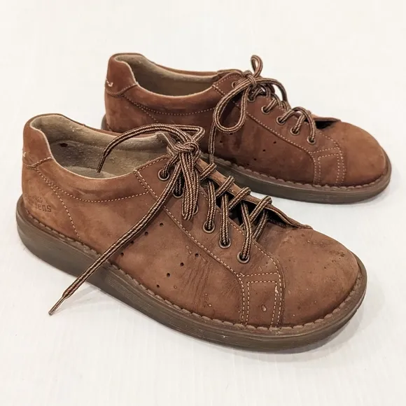 DOC MARTENS 8A58 brown leather oxford creepers loafers