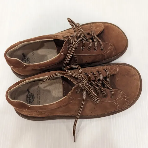 DOC MARTENS 8A58 brown leather oxford creepers loafers