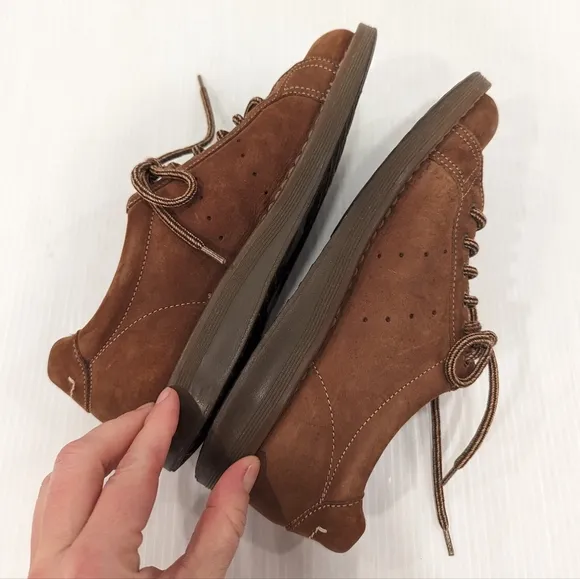 DOC MARTENS 8A58 brown leather oxford creepers loafers