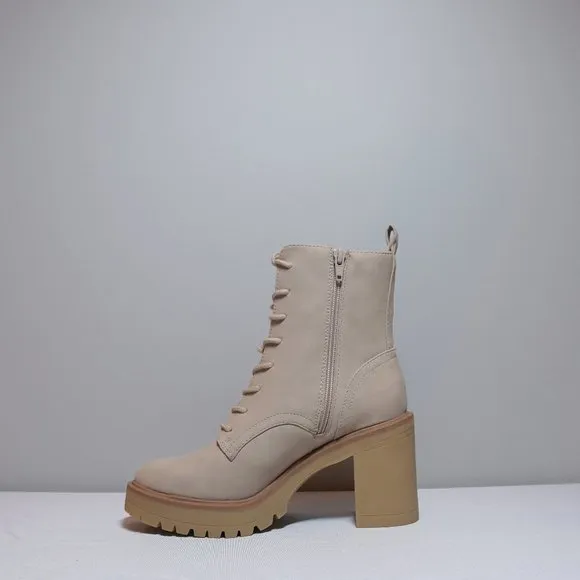 Dolce Vita Jealous Block Heel Suede Lug Boots