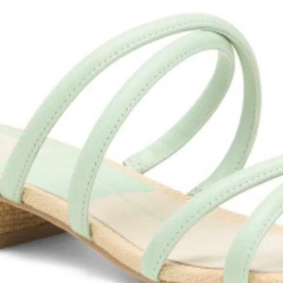DOLCE VITA Mint Leather Hapi Low Heel Sandals 3T0