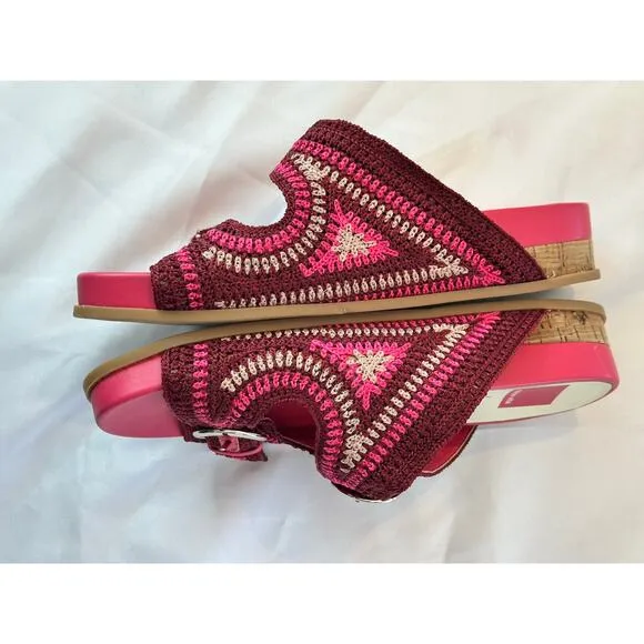 Dolce Vita Shoes Dolce Vita Ralli Wedge Sandal Knit Pink Sandal Pink Size 9
