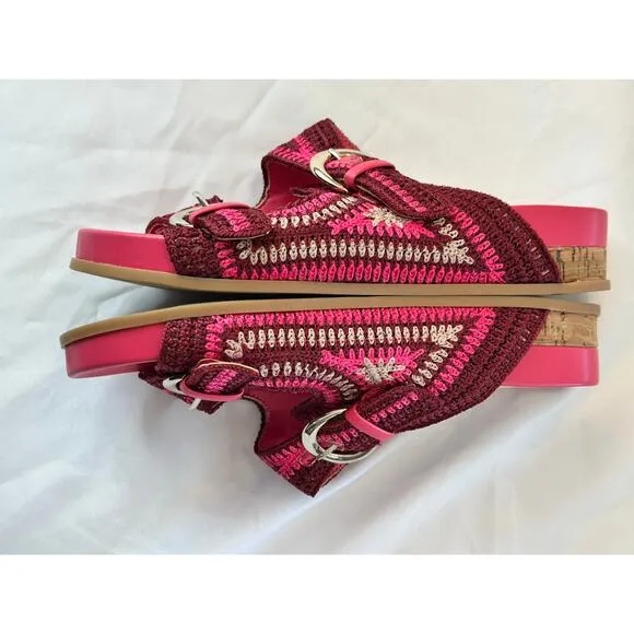Dolce Vita Shoes Dolce Vita Ralli Wedge Sandal Knit Pink Sandal Pink Size 9