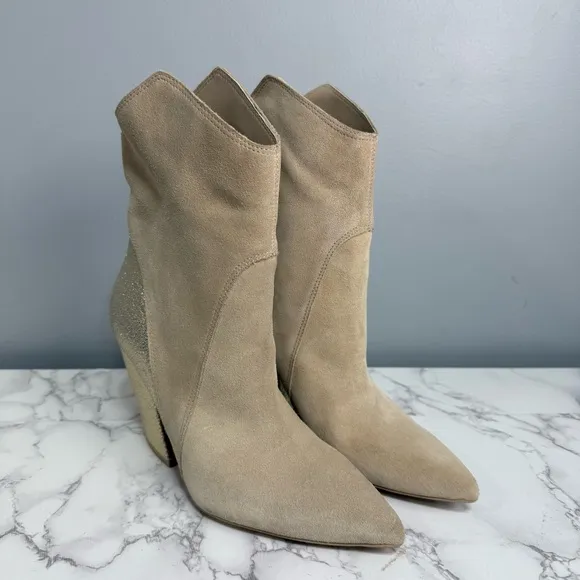 Dolce Vita Women’s Western Boots sz 6 Glam Cowboy Block Heel NEW K393