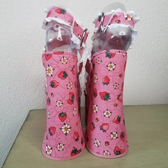 Dolls Kill X Strawberry Shortcake It's A Berry World Platform Heels