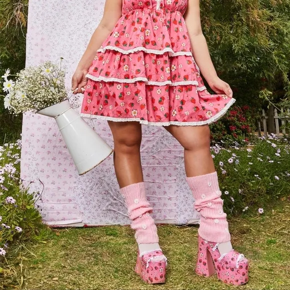Dolls Kill X Strawberry Shortcake It's A Berry World Platform Heels