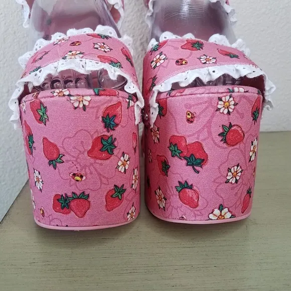 Dolls Kill X Strawberry Shortcake It's A Berry World Platform Heels