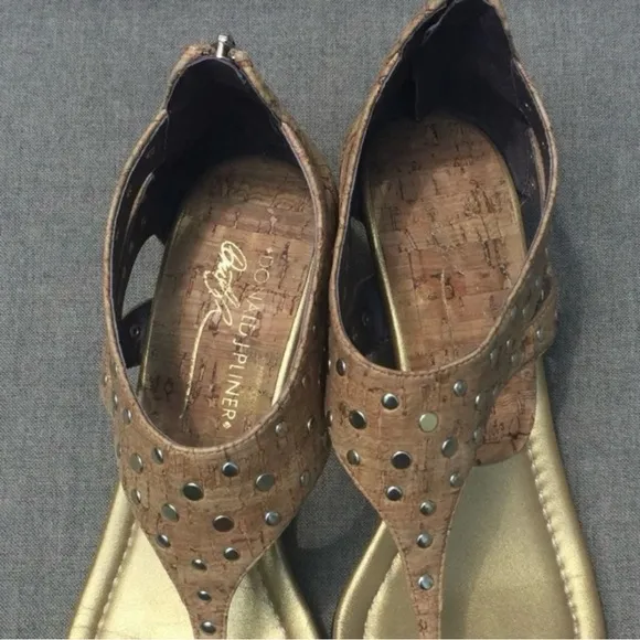 DONALD J PLINER Cork Wedge Sandal