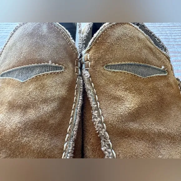 Donald J Pliner Mens Vian Suede Leather Loafers Brown Wash Slip On Shoes Sz:10.5