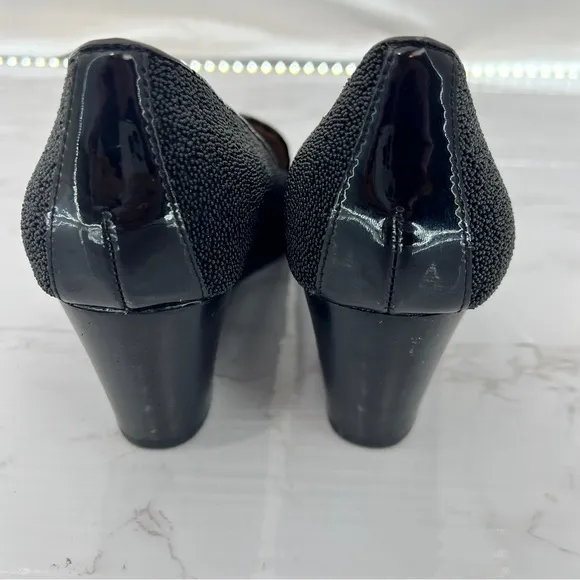 DONALD J PLINER Natali iridescent wedge dress SHOES