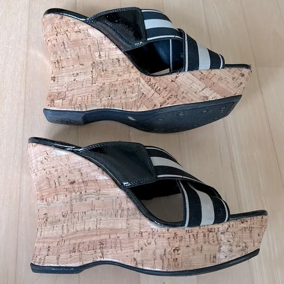 Donald J Pliner “Sim” Cork Wedge Sandals