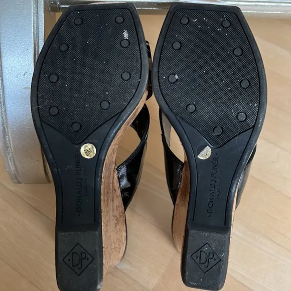 Donald J Pliner “Sim” Cork Wedge Sandals