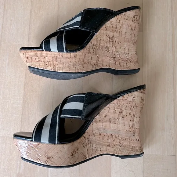 Donald J Pliner “Sim” Cork Wedge Sandals