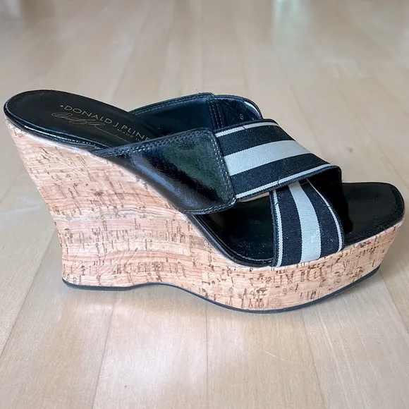 Donald J Pliner “Sim” Cork Wedge Sandals
