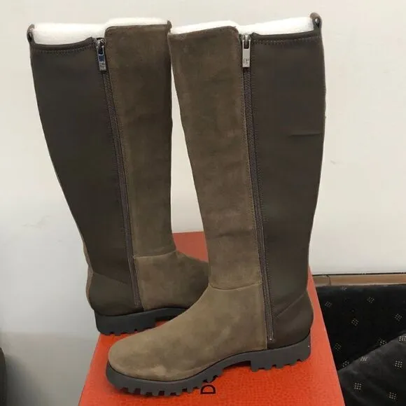 Donald J Pliner Ryker Suede Boot Dark Brown/Oily Suede SZ 7.5 NEW