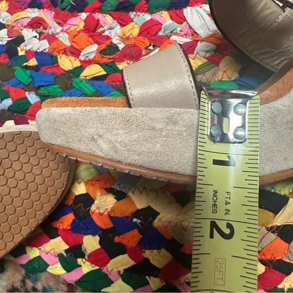 Donald J.Pliner Sport-i-Que Kerry Natural leather Wedge Women's Sandals Size 8
