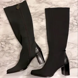 Donald Pliner dark brown tall boots