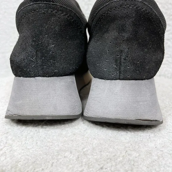 Donald Pliner Prix Syol Womens Size 9 Slip On Platform Sneakers Shoes Black