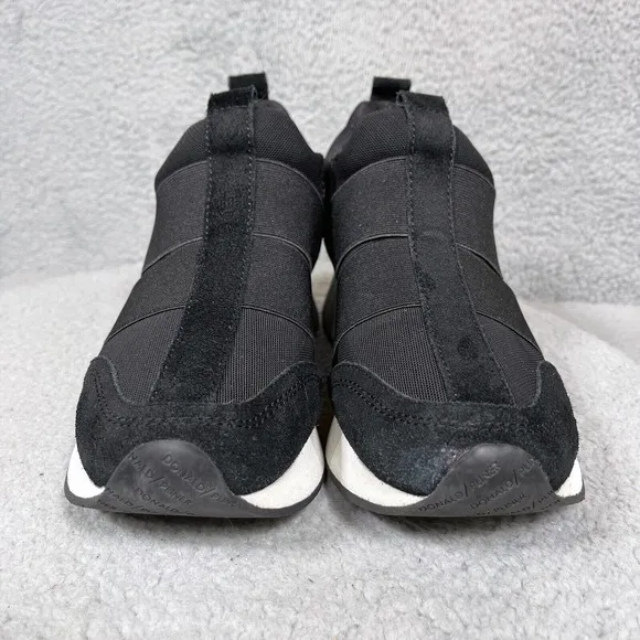 Donald Pliner Prix Syol Womens Size 9 Slip On Platform Sneakers Shoes Black