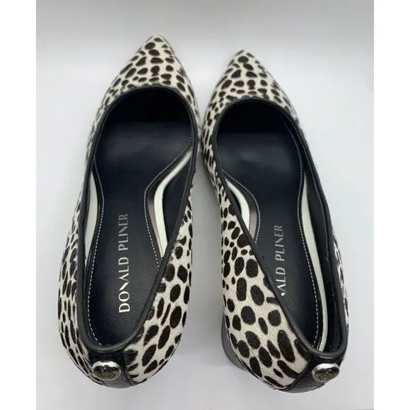 Donald Pliner - Suzette Block Heel Pump - Cheetah Hairprint - Size 8 - NIB