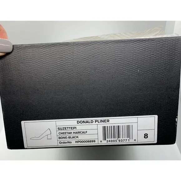 Donald Pliner - Suzette Block Heel Pump - Cheetah Hairprint - Size 8 - NIB