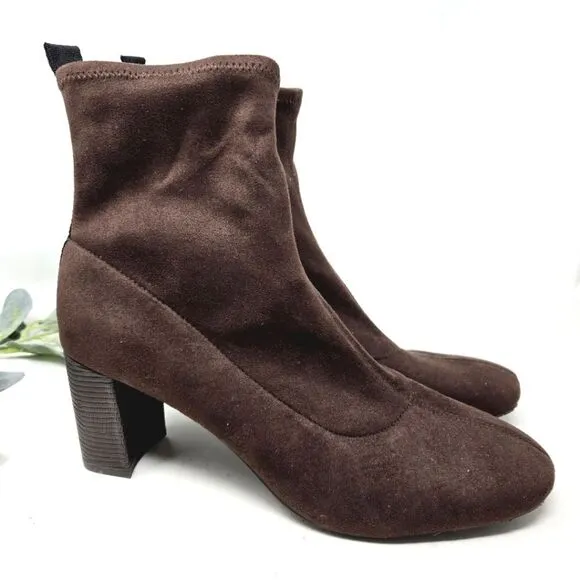 DONALD PLINER Cattie Brown Heel Boots Womens Size 13