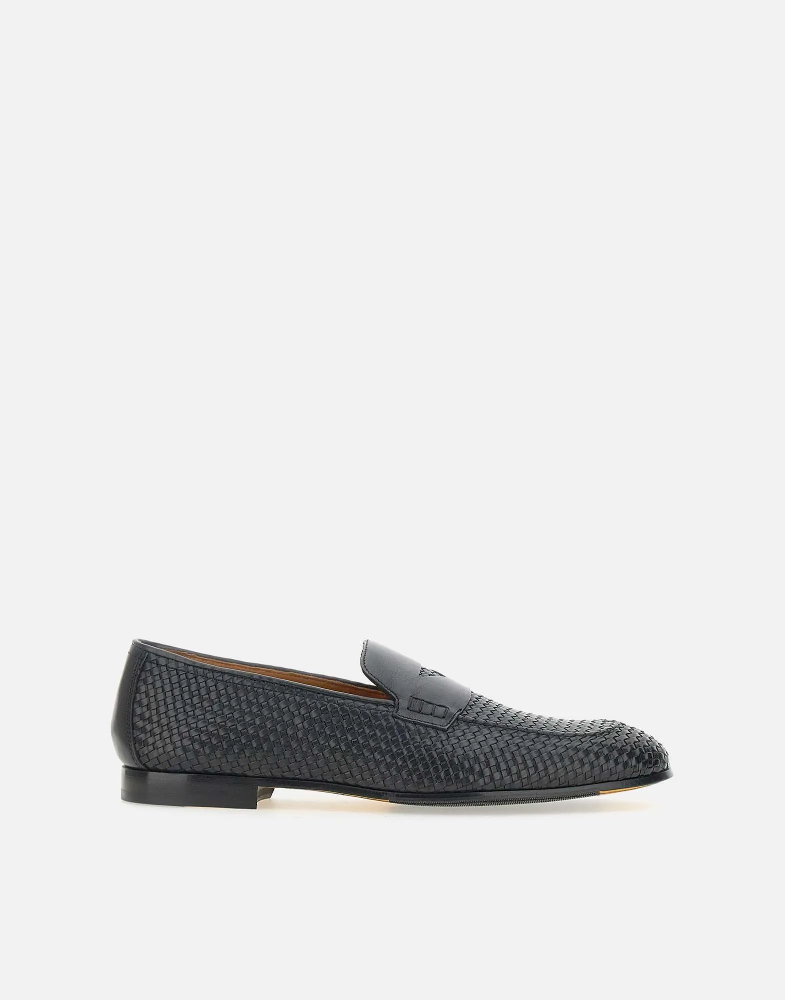 Doucals Braidy Leather Loafers i blått