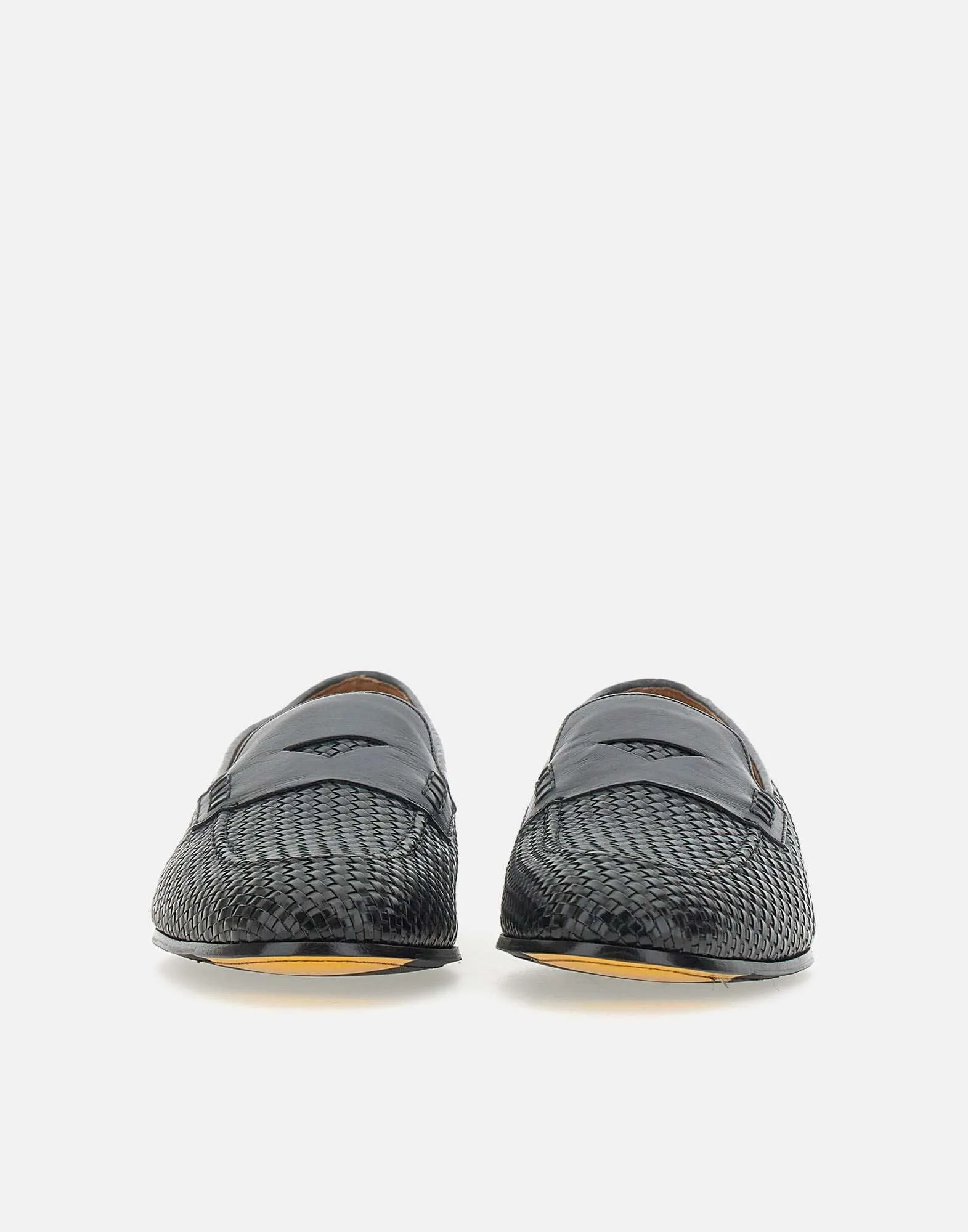 Doucals Braidy Leather Loafers i blått