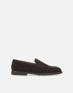 Doucals Mink Suede Loafers i Brown