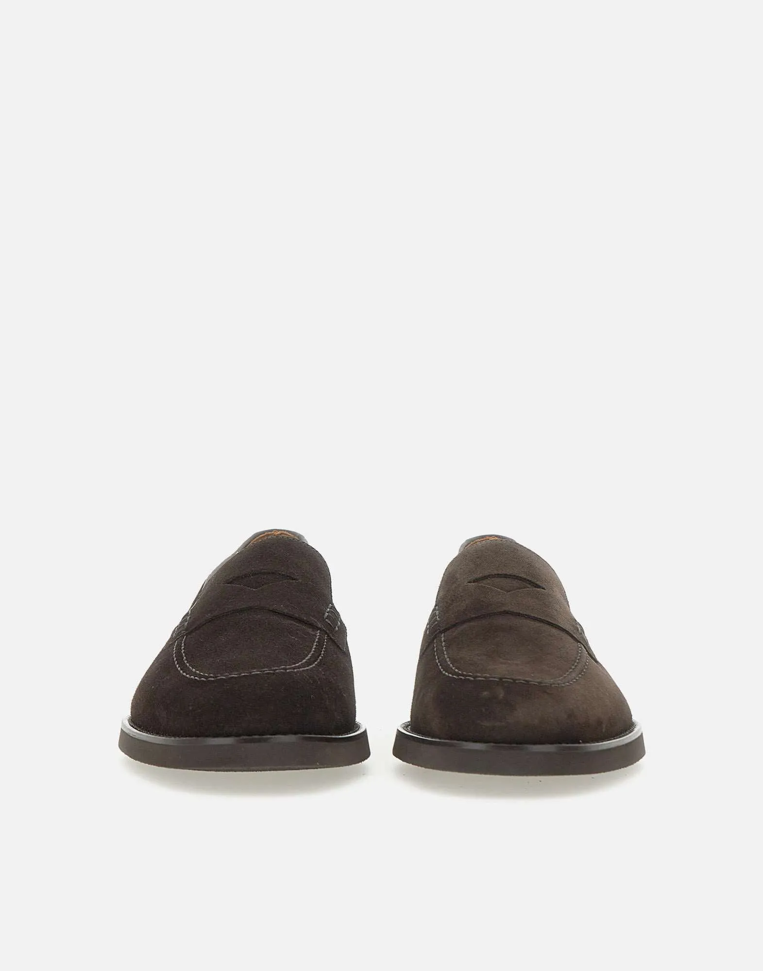 Doucals Mink Suede Loafers i Brown