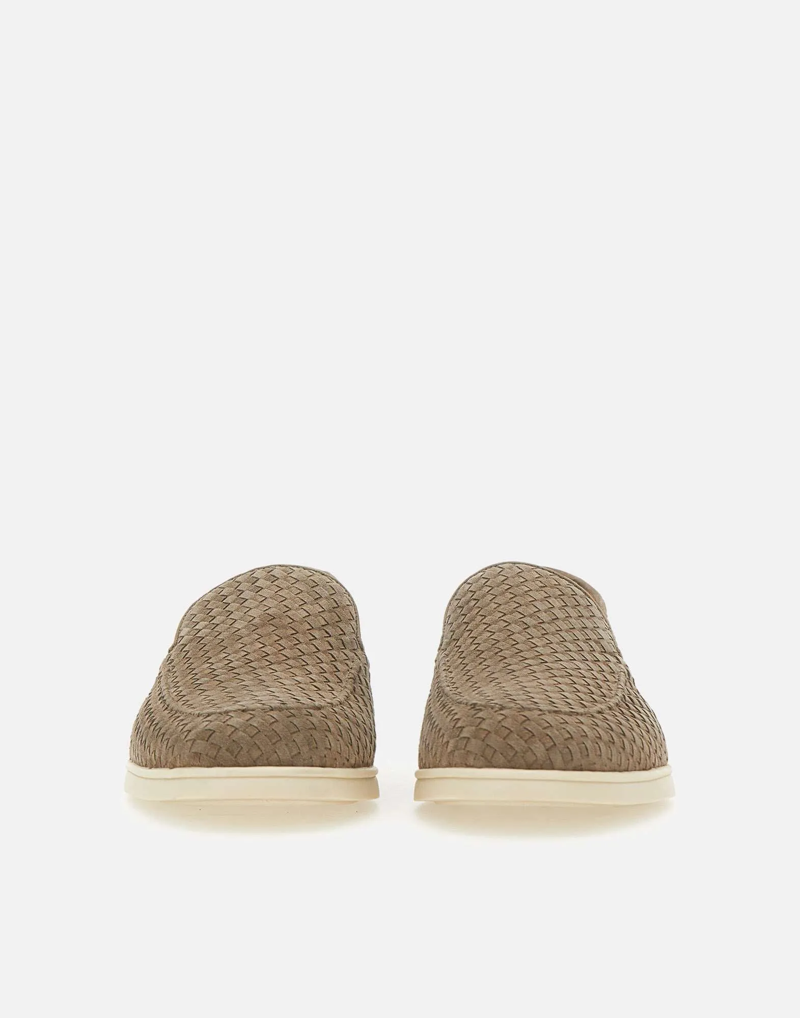 Doucals Sauvage Suede Loafers med sammanflätade mönster