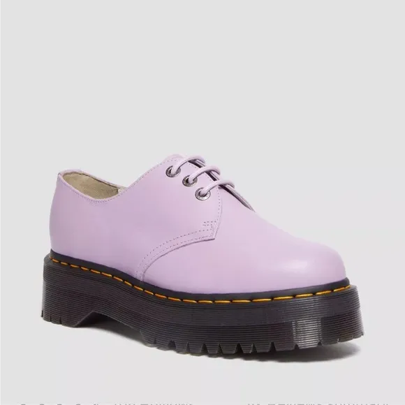 Dr. Martens 1461 II PISA LEATHER PLATFORM SHOES in Lilac