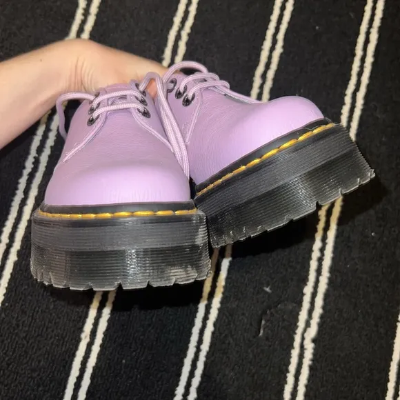 Dr. Martens 1461 II PISA LEATHER PLATFORM SHOES in Lilac