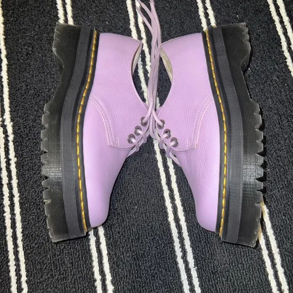 Dr. Martens 1461 II PISA LEATHER PLATFORM SHOES in Lilac