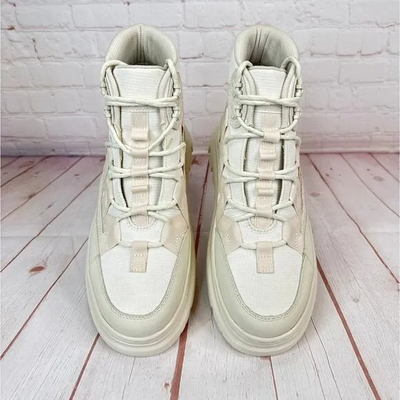 Dr. Martens Boury Utility Combat White Boots Mens Size 9/Women’s Size 10