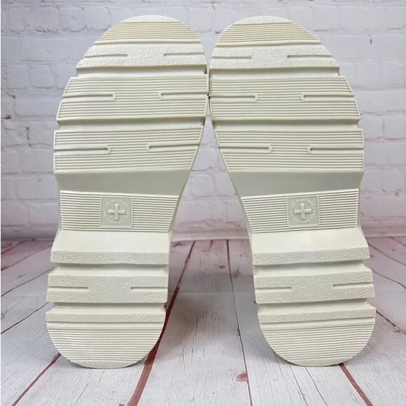 Dr. Martens Boury Utility Combat White Boots Mens Size 9/Women’s Size 10