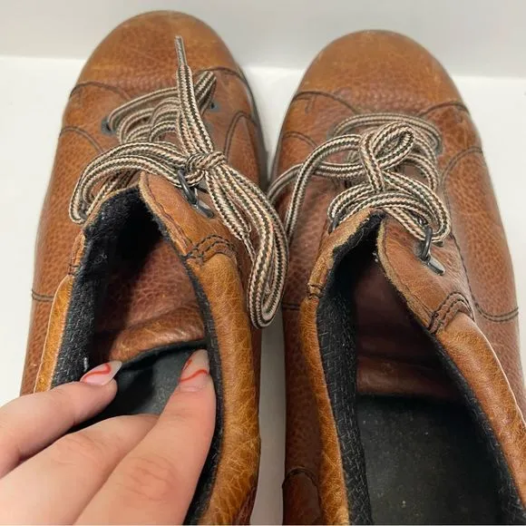 Dr. Martens Brown Leather Platform Oxford Shoes